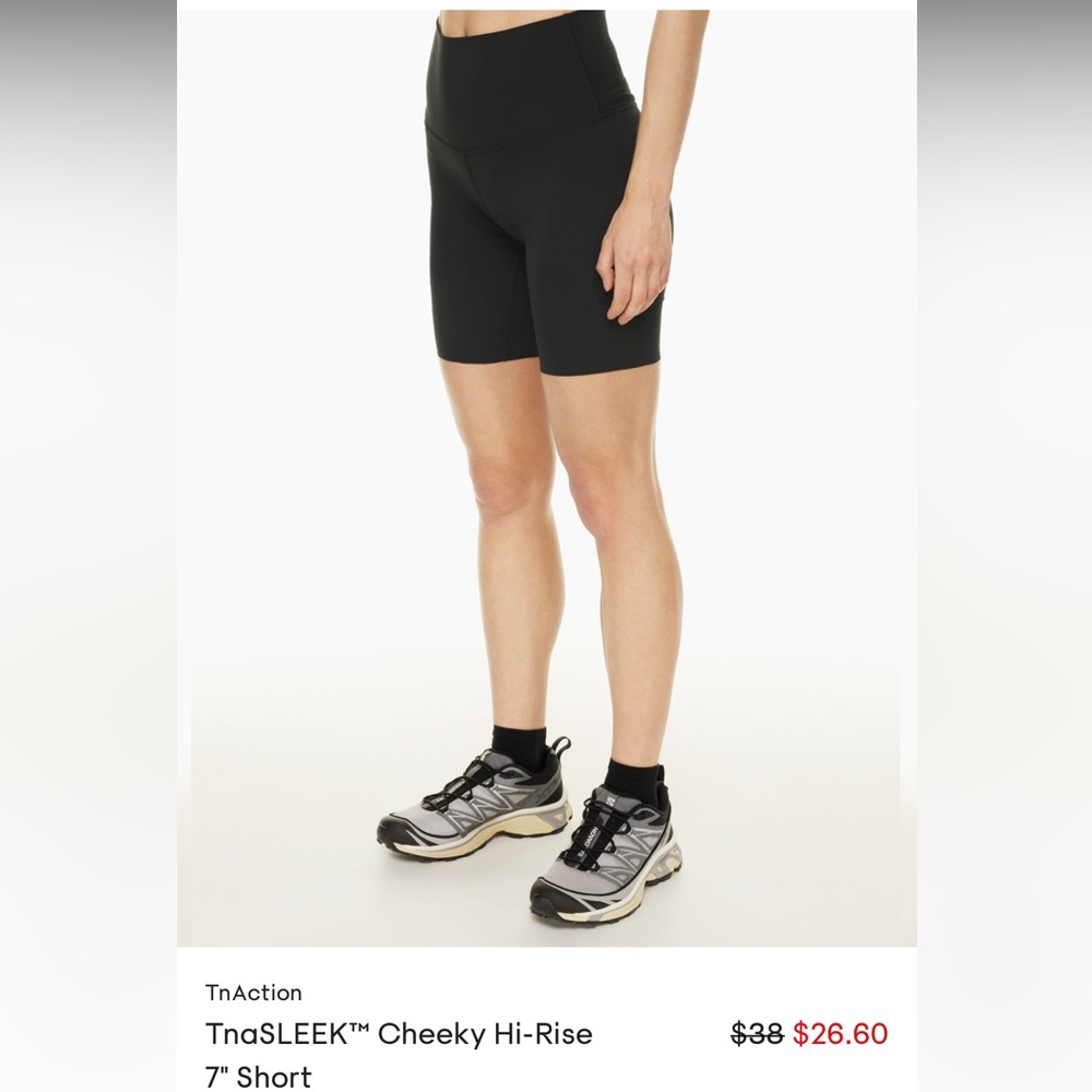 TNA high rise short 7” black, M